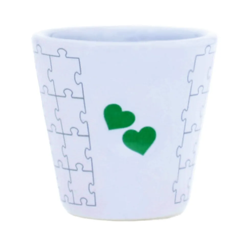 Espresso Becher Grünes Herz | 1 Stück