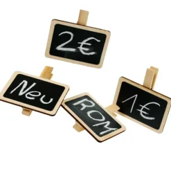 Holztäfelchen 4er-Set mit Kreide