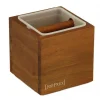 JoeFex Abschlagbehälter mittelbraun elegant | Holz