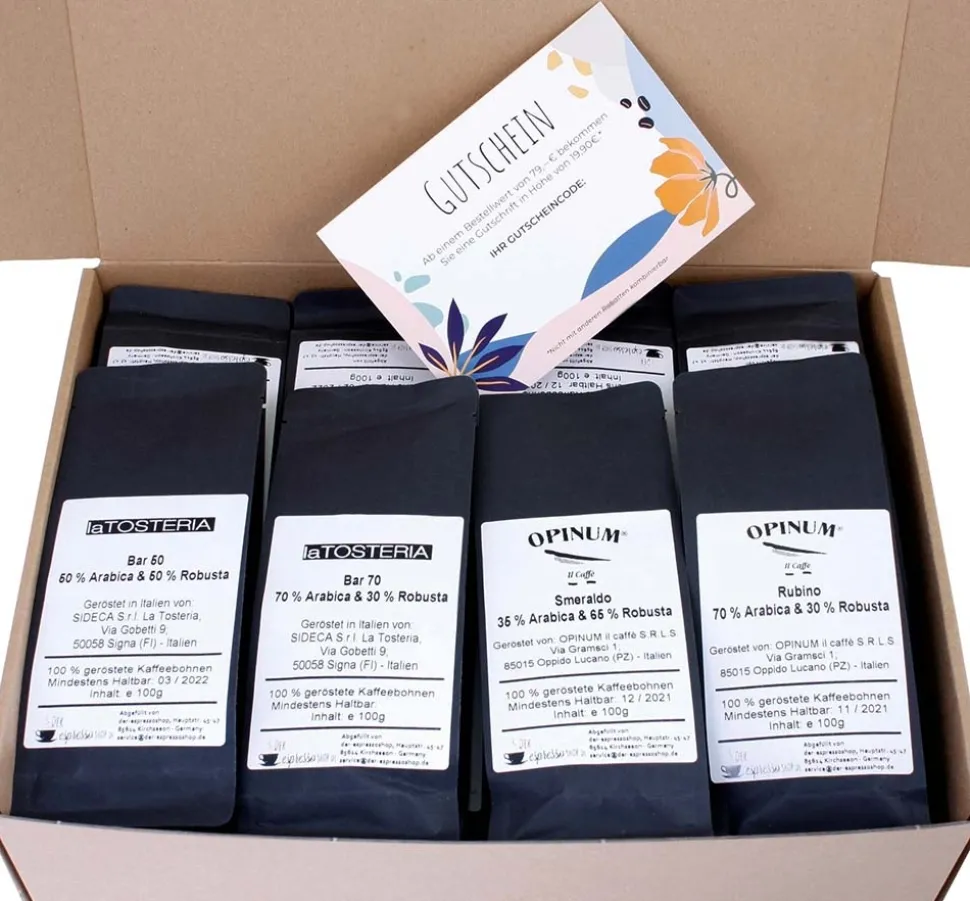 Kaffee Probierpaket "Tutti Gusti" 16x100g | 1.6 kg
