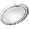 Serviertablett oval Matt | Edelstahl