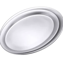 Serviertablett oval Matt | Edelstahl