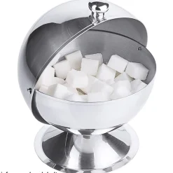 Zuckerdose Kugel Edelstahl verchromt | 500 g