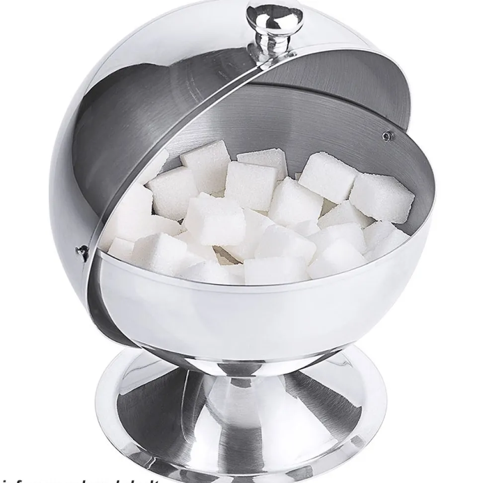 Zuckerdose Kugel Edelstahl verchromt | 500 g